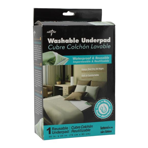 Medline Washable Bed Underpad - Picture 1 of 4
